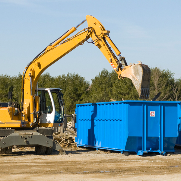 are there any restrictions on where a residential dumpster can be placed in Redfield TX